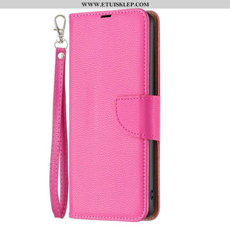 Etui Folio do Poco X5 5G Ukośne Zapięcie Liczi